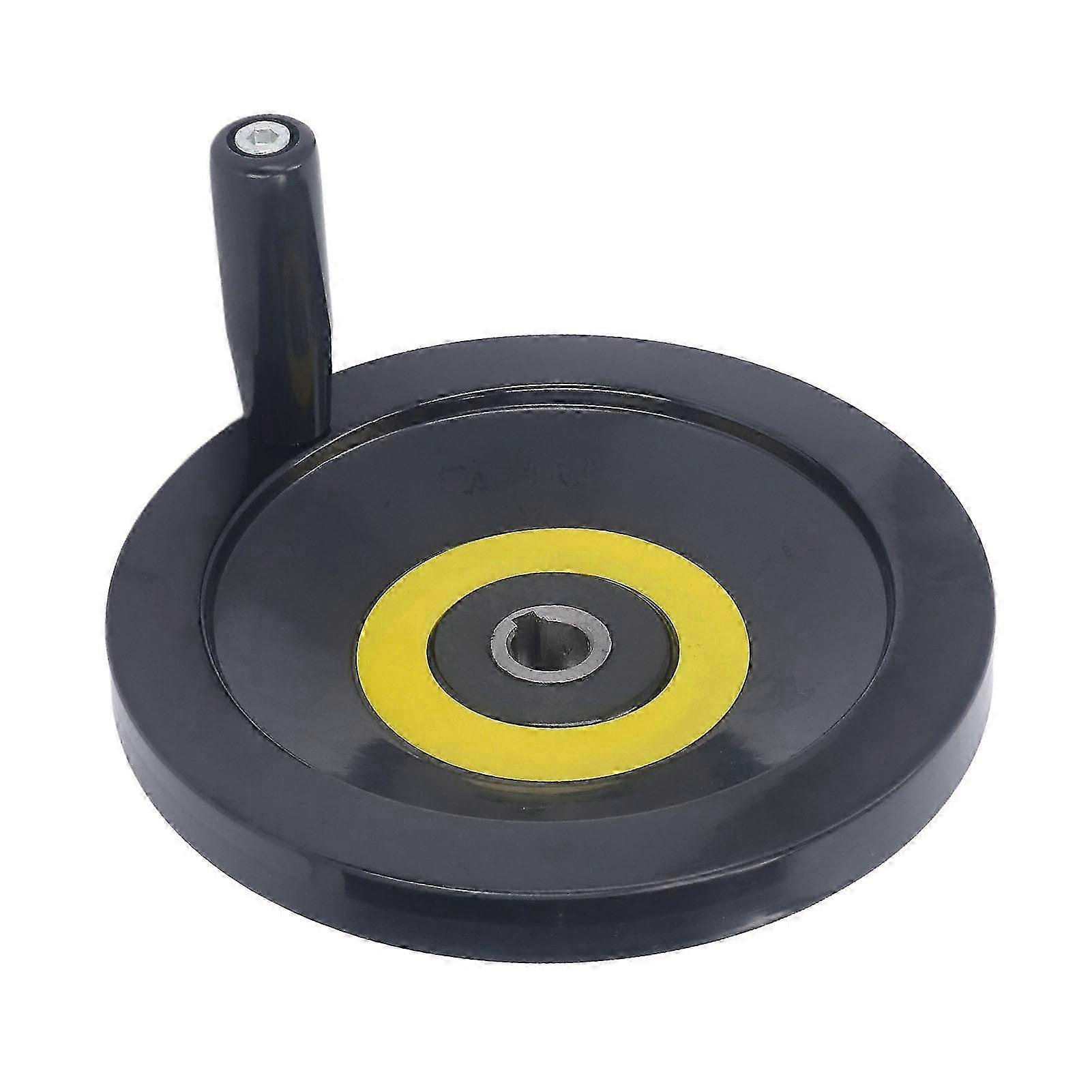 Revolving Handle Hand Wheel 18x200mm Backside Corrugated Hand Crank Handwheel for Lathe Milling Machine Grinder