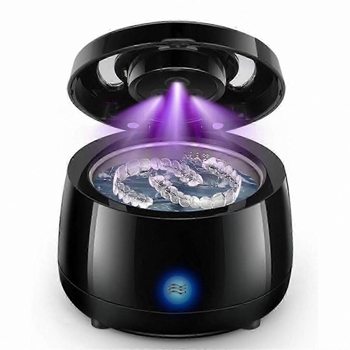 Portable UVC Denture and Jewelry Cleaning Pod with Retainer Cleaner Functionality