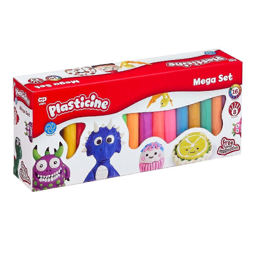 Plasticine Mega Refill With 16 Colours & Tool