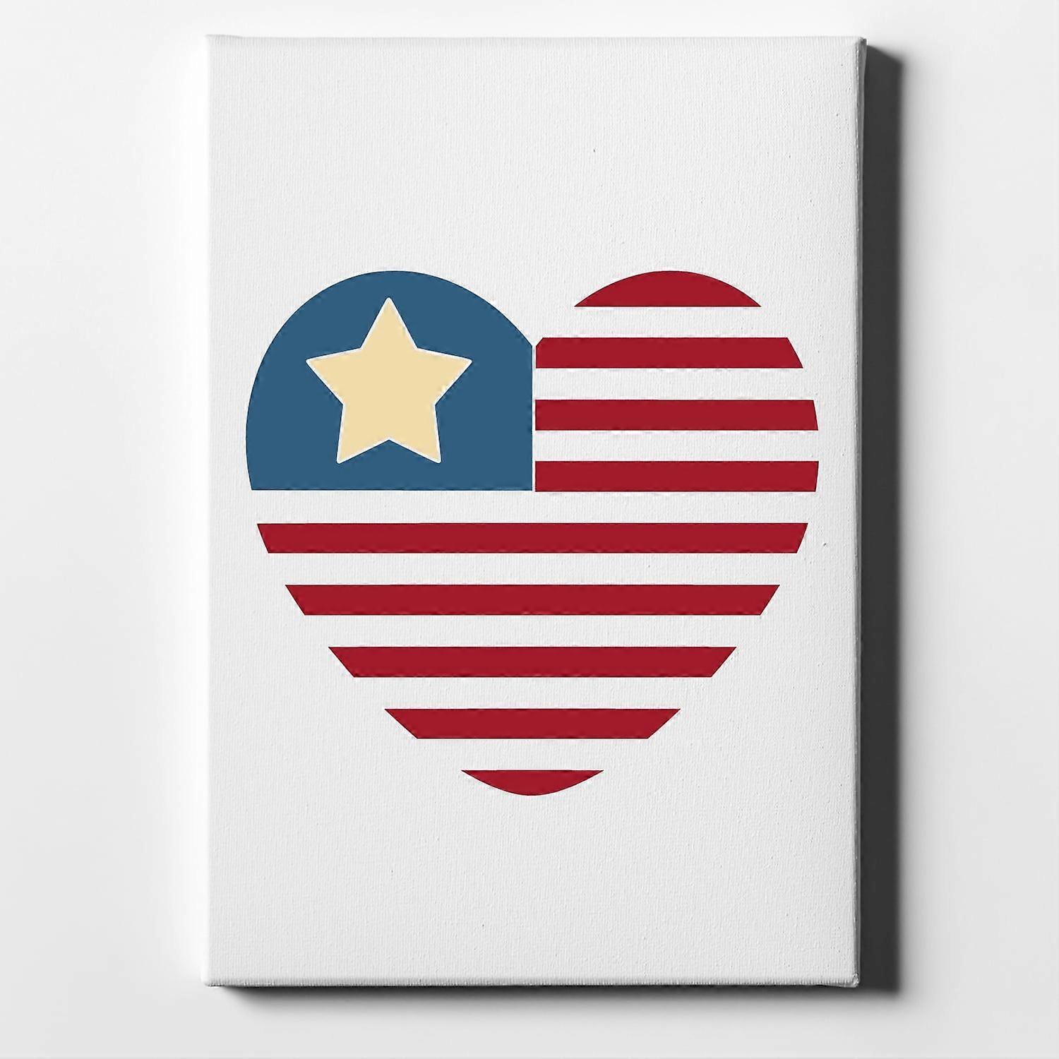 USA Heart Seal Single Start Flag-ouyab741