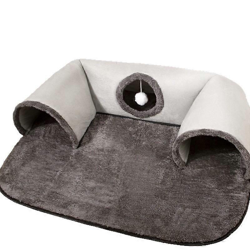 Four Seasons Available Hide Seek Cat Interactive U-shaped Cat Tunnel Cat Bed Cat Channel Removable Washable Anti Dirty Cat Nest