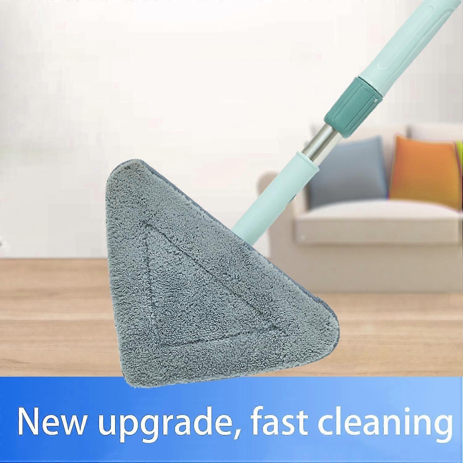 Triangular Mop Dust Removal Mini Telescopic Rod Replacement Cloth Cleaning Household
