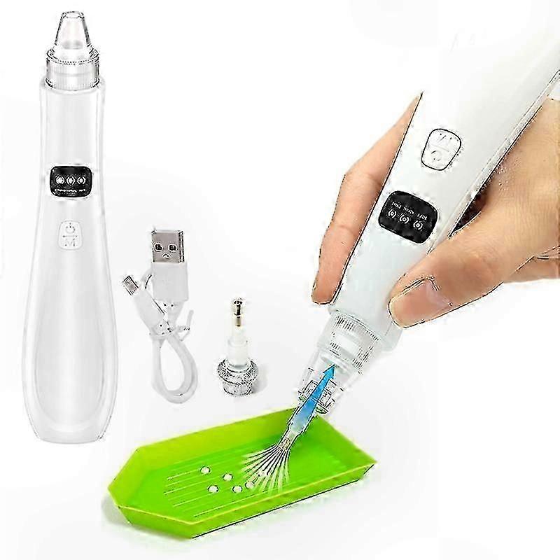 Adjustable Wireless Craft Pen with Rechargeable Battery and Dual Tips for Diamond Art Projects