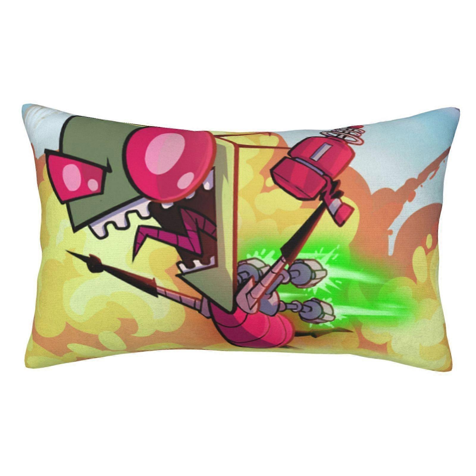 t992 Invader Zim fronha almofada capas de almofada com zíper oculto fronha decoração para cama dormitório sofá sofá carro cBZT992