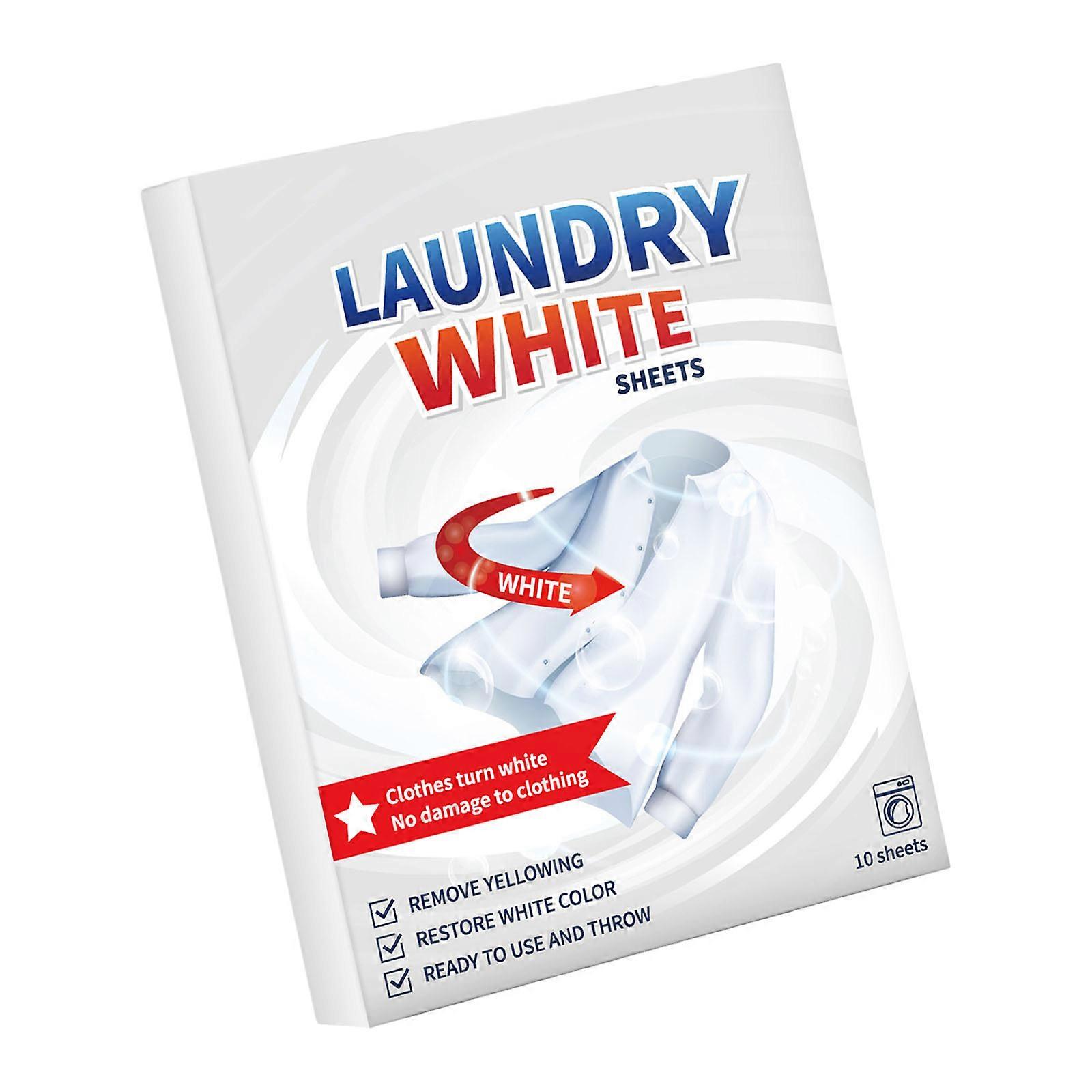 Pack of 10 Decolorant Alternative Sheets Revive Yellowed Clothes Quick Dissolving NonIrritating Multicolor