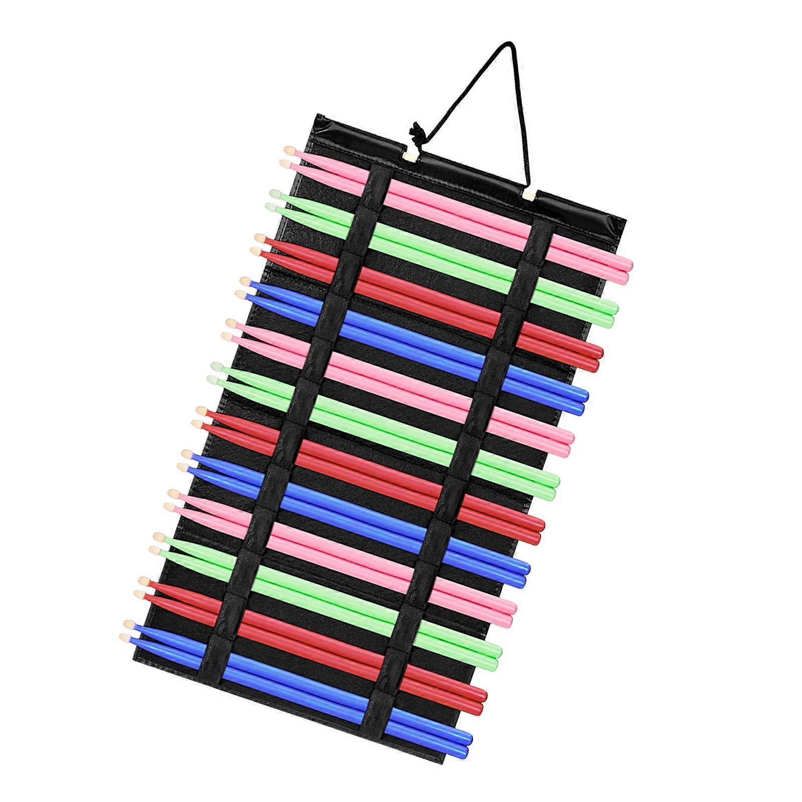Quickly Setups Drumstick Storage Hanger Holds Foldable Felt Organizers For Musicians And Bands Multicolor