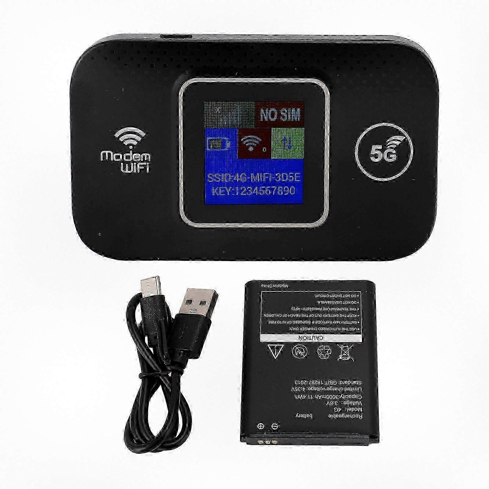 Portable Wireless Router 4G LTE USB Powered, Fast 300Mbps Mobile WiFi for Europe, Sharing up to 10 Devices