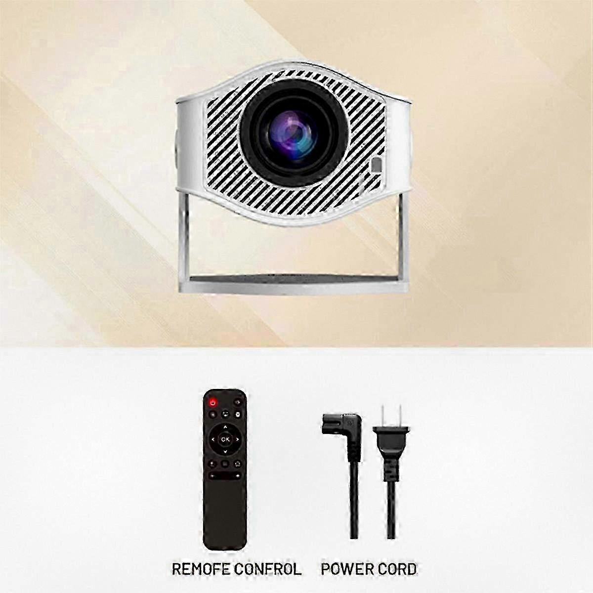 4K Android 11 Smart Projector with WiFi 6, 200 ANSI Lumens, Bluetooth 5.0, 1280x720p Resolution for Home Theater and Outdoor Use, AU Plug