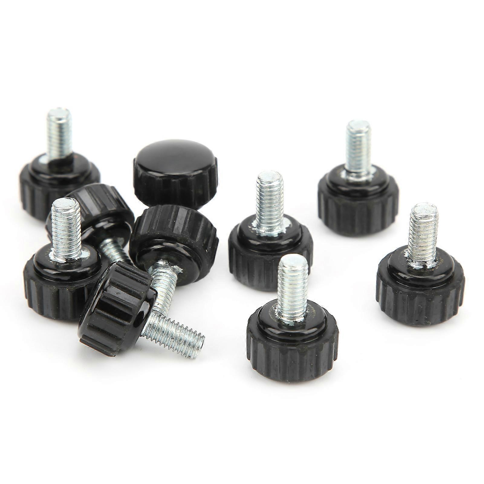 10Pcs Clamping Knob Jig Bolt Lathe Hand Grip Twist Nut Straight Thread Locking Handle M5x16x10
