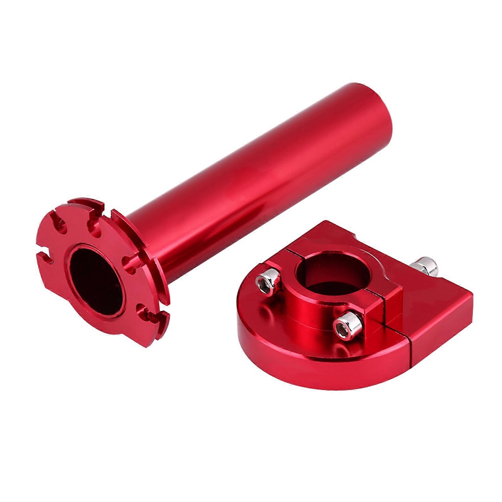 Accelerator grips for motorcycle - Red 22mm twist throttle