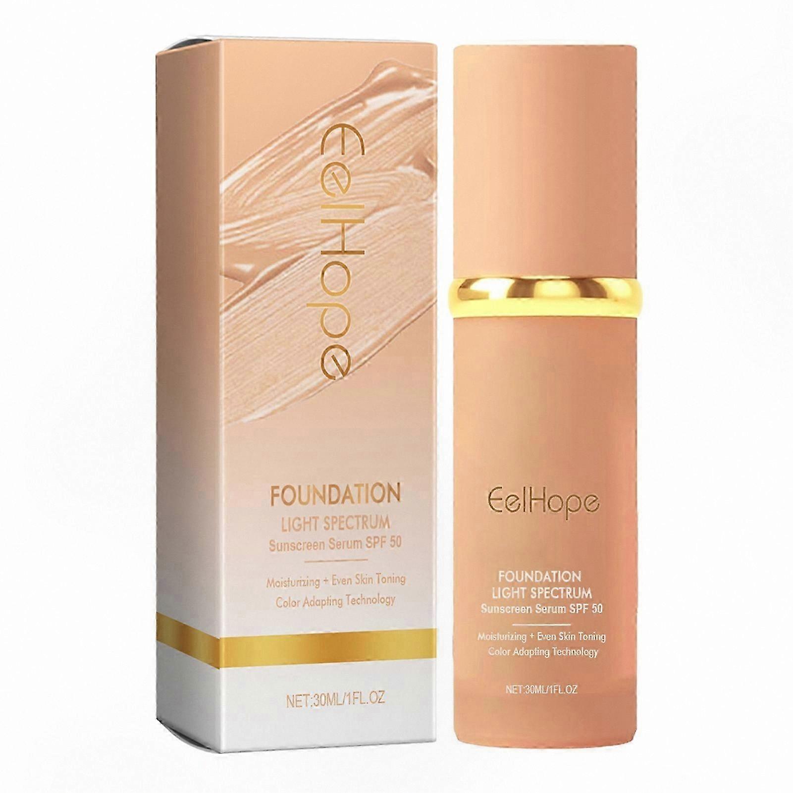 Hydrating Foundation with 4-in-1 Formula for Flawless Coverage and Extended Wear in Light Spectrum Tones