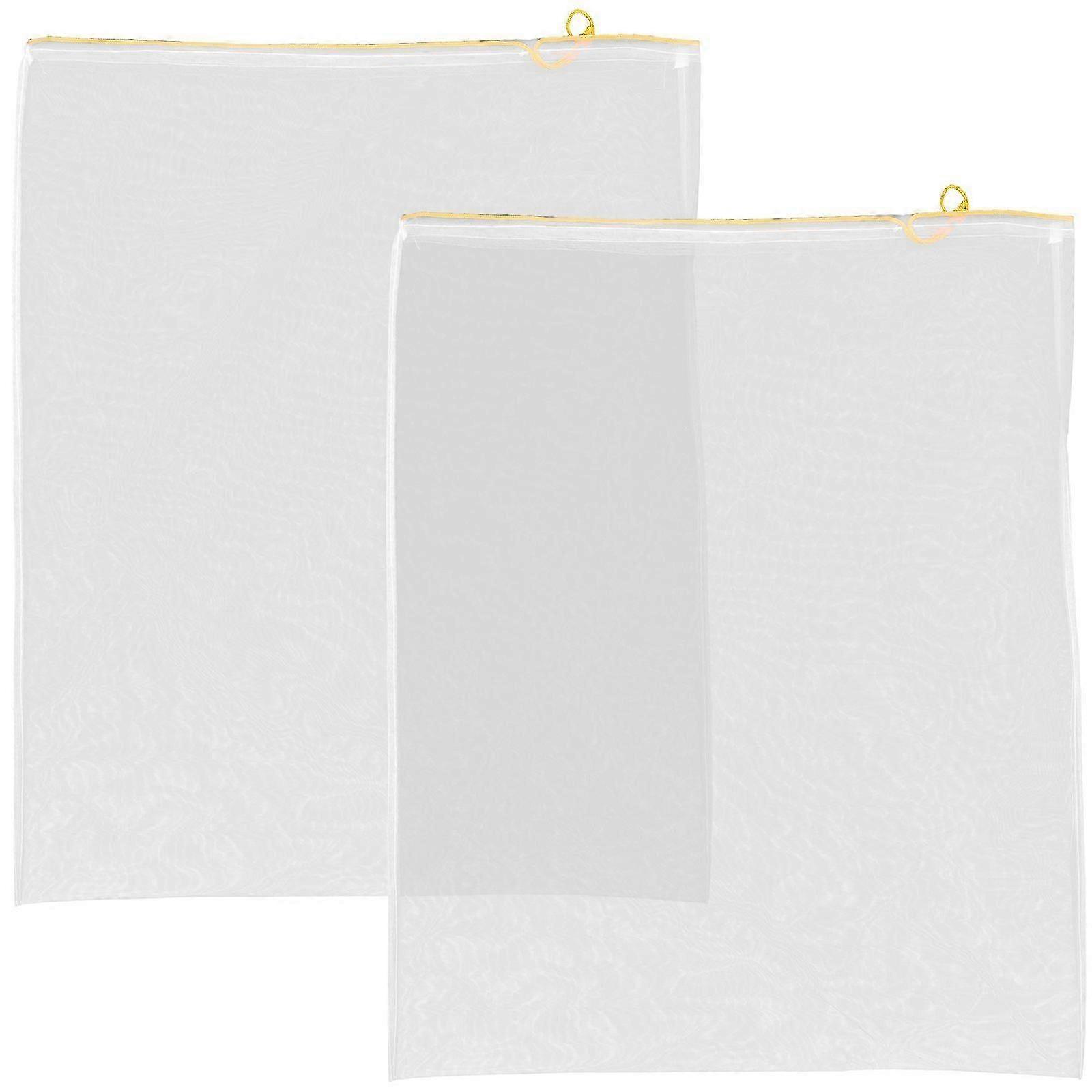 2Pcs Durable Mesh Nylon Bag Honey Filter Mesh Red Wine Strainer Bag Beekeeping Tool