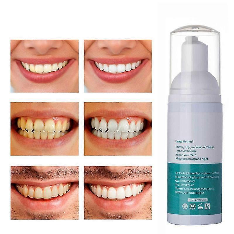 Teeth Mouthwash Teeth Whitening Foam Mousse Stain Remove Tooth Paste 50ml