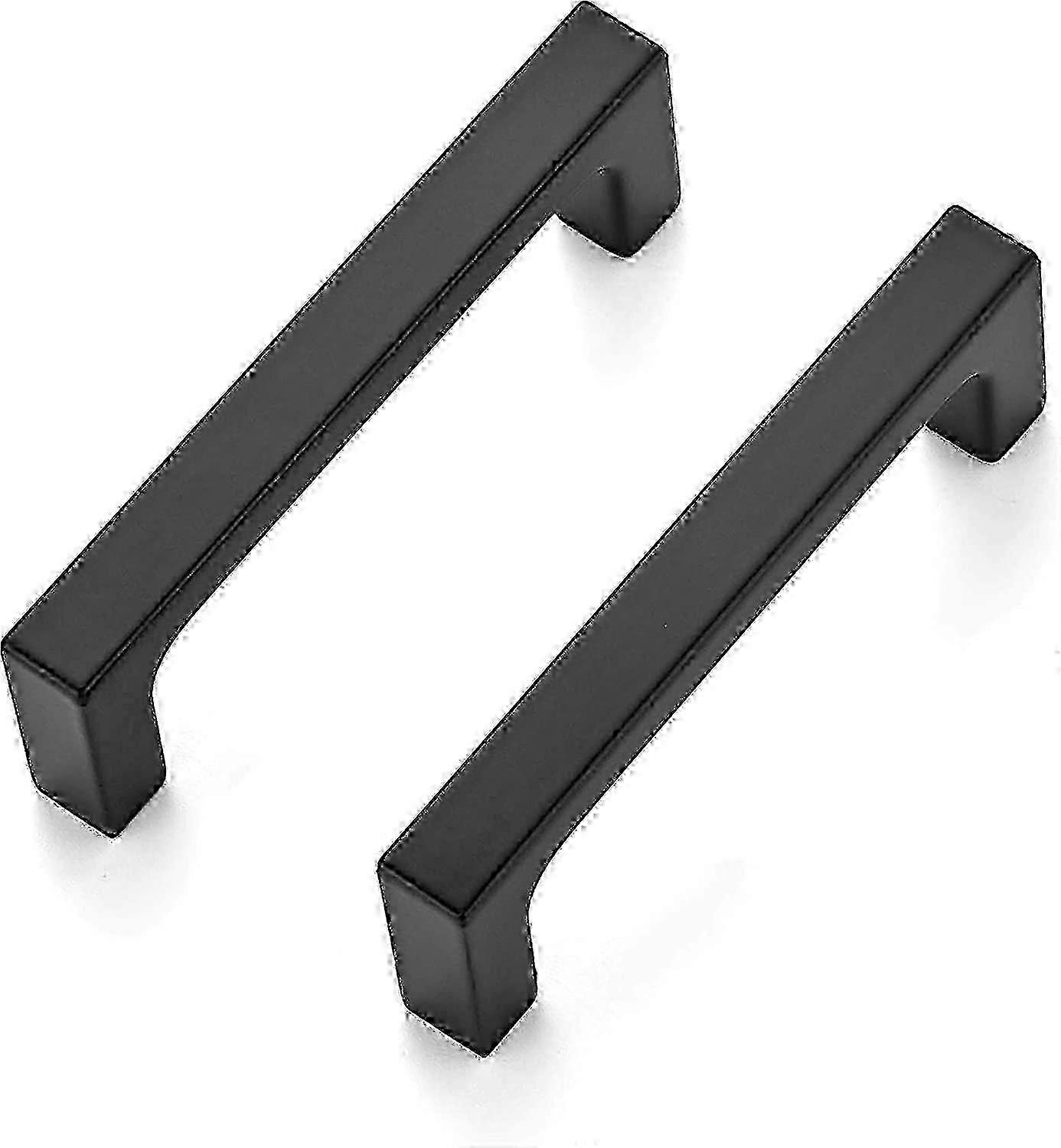 10-Pack of 3-Inch Square Matte Black Cabinet Pulls for Modern Kitchen and Drawer Upgrades