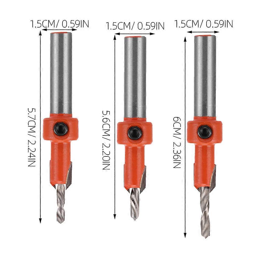 Countersink Wood Drill Bit for Woodworking Projects 5Pcs Kit