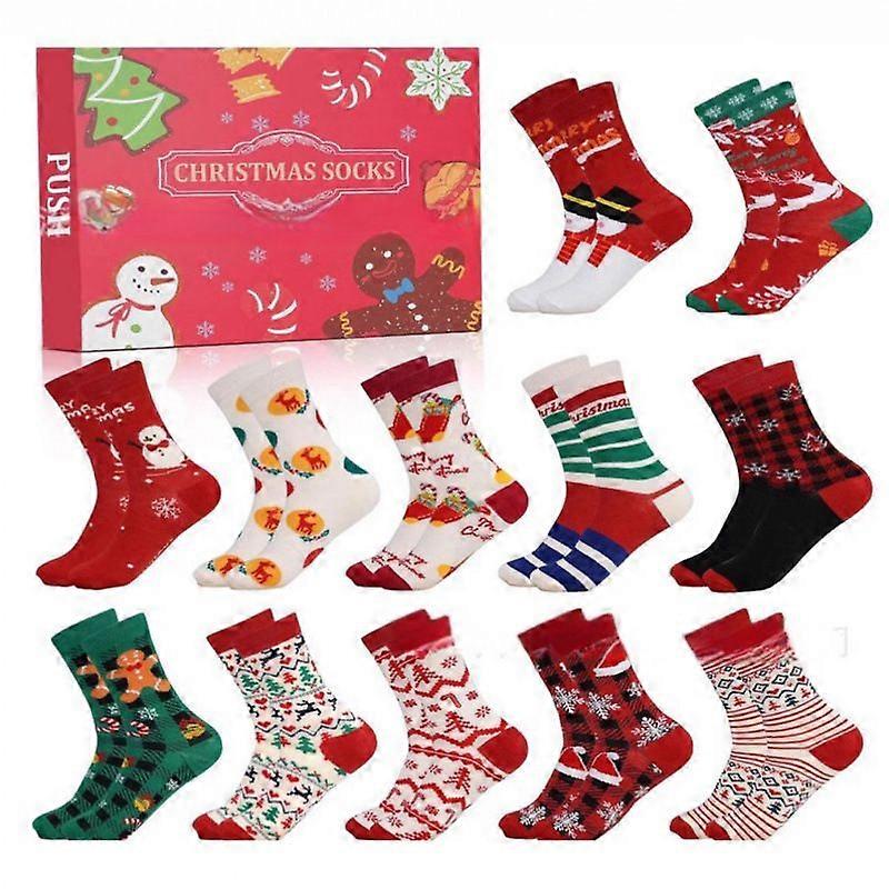Fashionable Sock Surprise Advent Calendar 2025, 24-Day Countdown Calendar