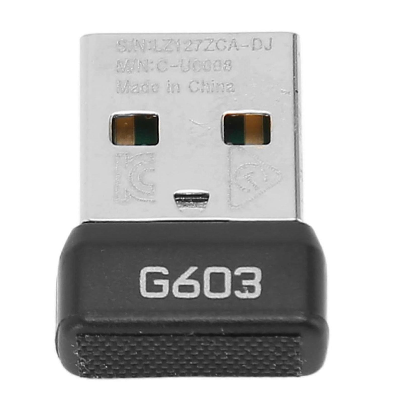 Metal Reinforced USB Mouse Receiver for G603 Mouse Devices Easy Installation Stable Connection for Video Conferencing Multicolor