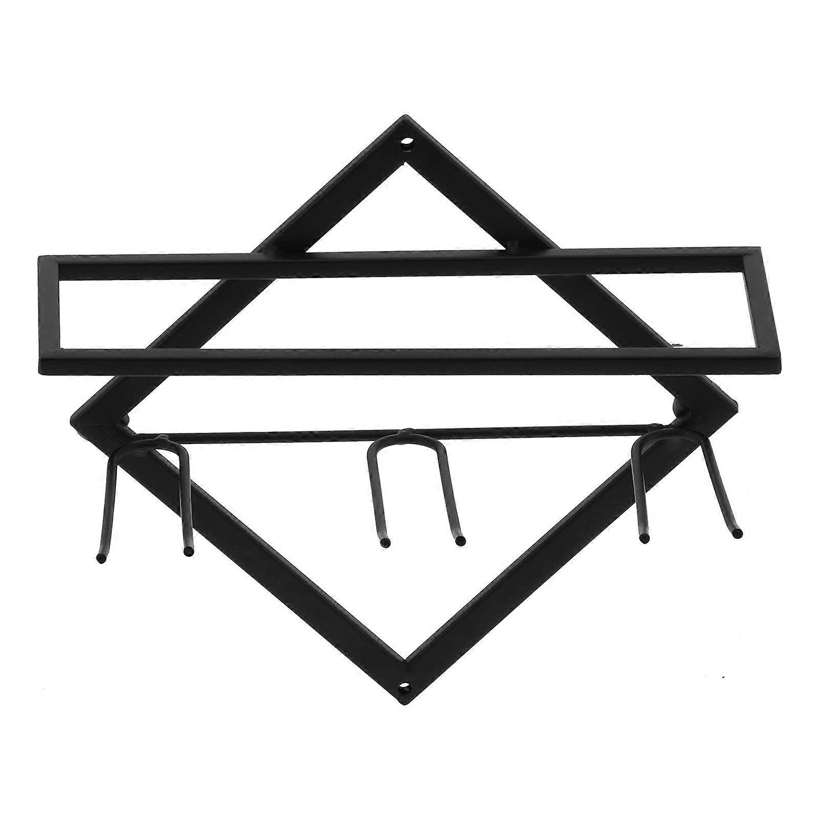 Wall Mounted Wine Glass Rack Iron Holder for Bar Kitchen Cabinet Space Saving Storage