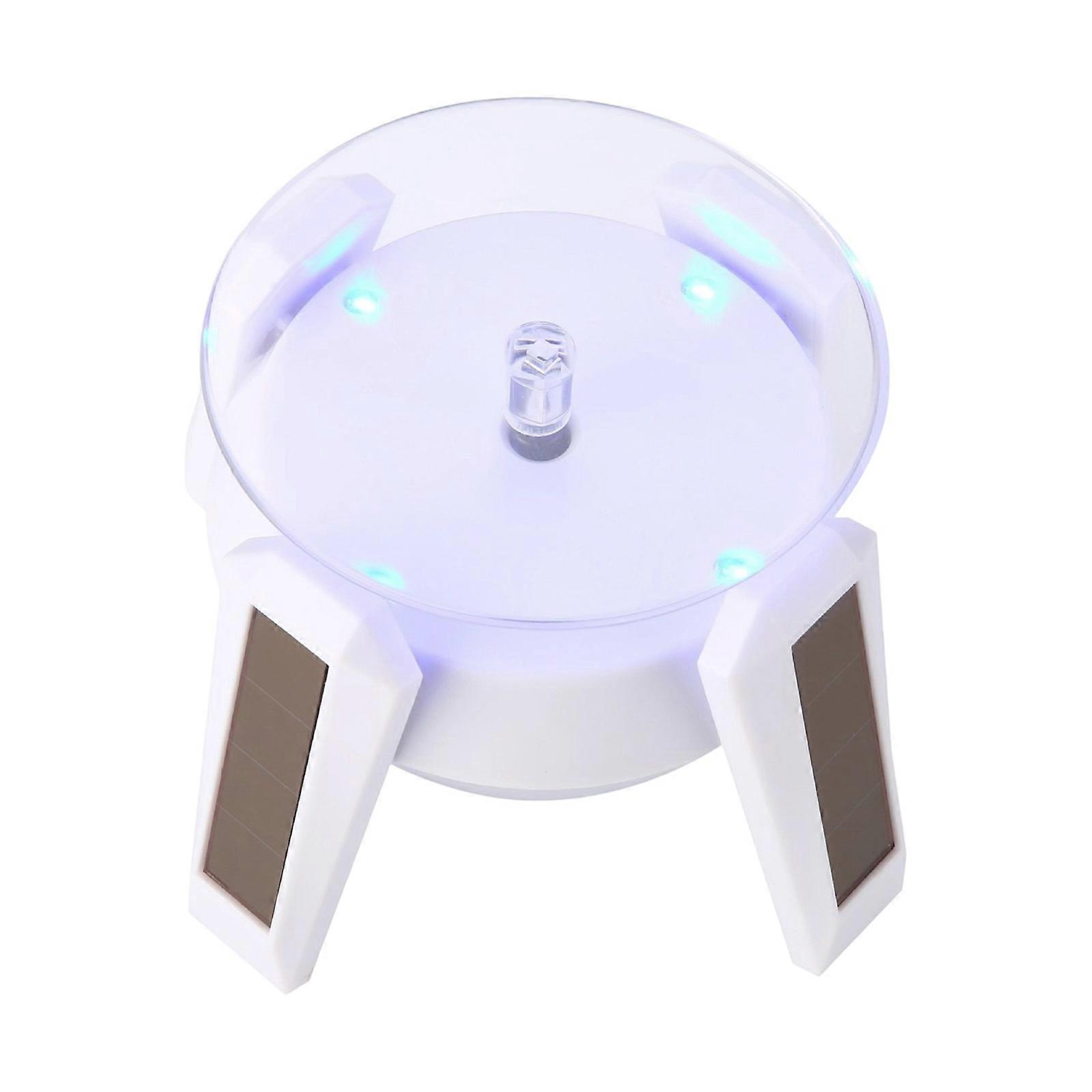 Automatic Twirling Jewelry Exhibition Stand With Glass Base And Double Electricity Source Preferences Multicolor