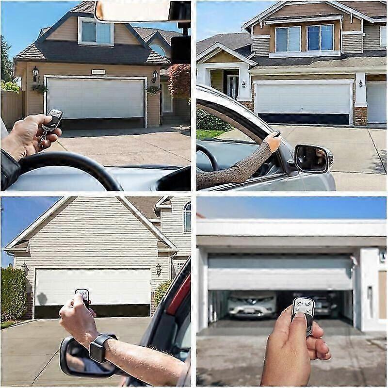 3-Pack Universal 433.92MHz Garage Door Remote with 4 Buttons, Wireless