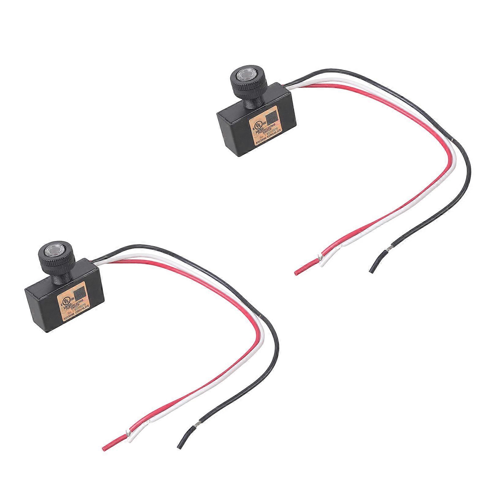 2Pcs Light Photocell Sensors Lighting Switches Replacement Waterproof Light Sensors Inductive Switches Module Easy to Install Multicolor