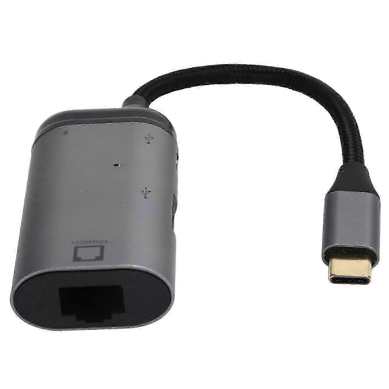 Aluminum Alloy USB-C Multi-Port Hub, Desktop Connectivity Solution For Your Workstation, Supports TypeC Fast Charging And Memory Card Transfer, Ideal