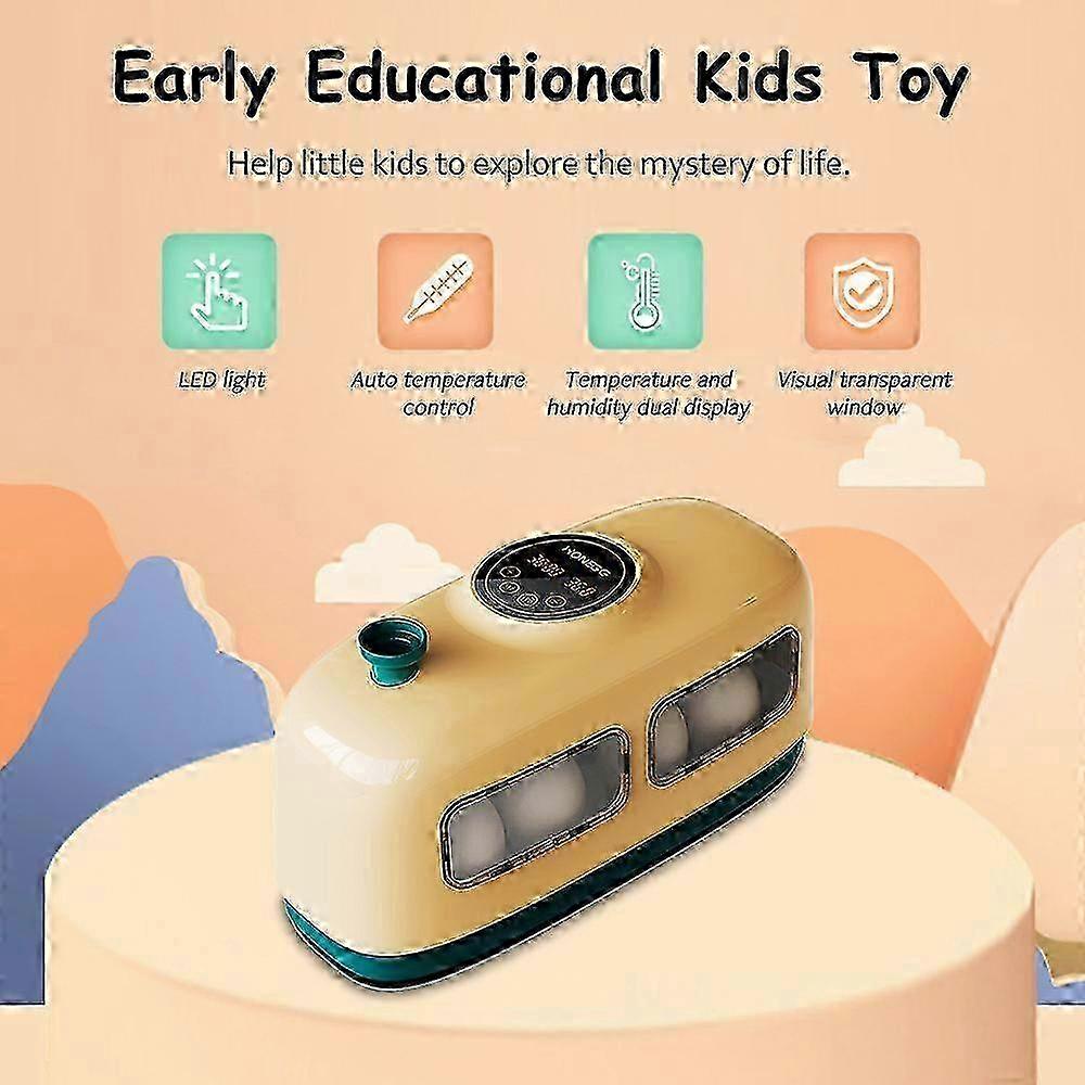 Mini Digital Egg Poultry Hatcher Automatic Temperature Control Incubator with LED Light for Chicken Ducks Birds Eggs