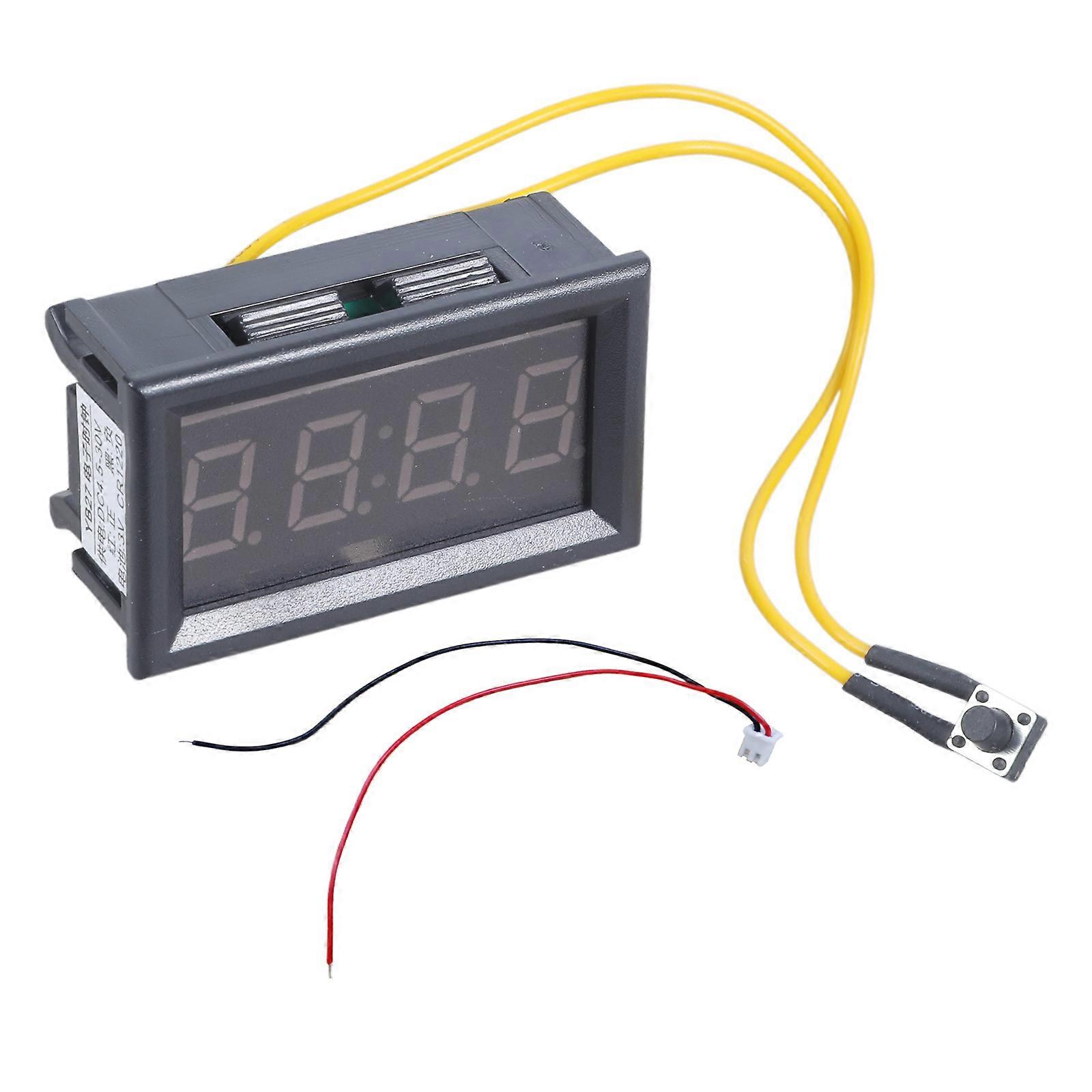 Universal 12V/24V Digital Display Car Vehicle Dashboard Clock Watch with Date for Time Calendar Display Multicolor