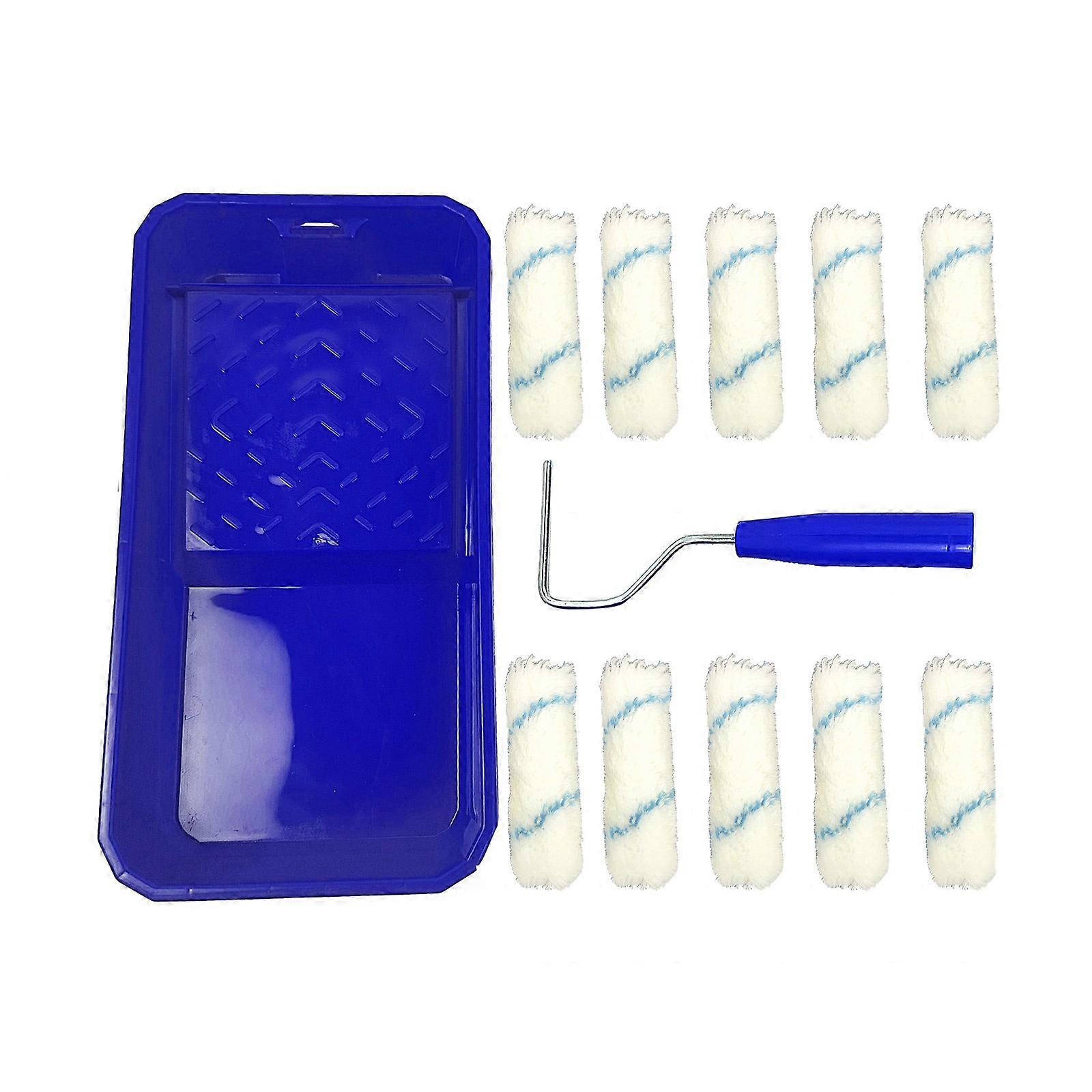 Handheld Wall Paint Brush Painting Tool Painting Tools 4inch Foams Roller Brush for Efficient and Smooth Multicolor