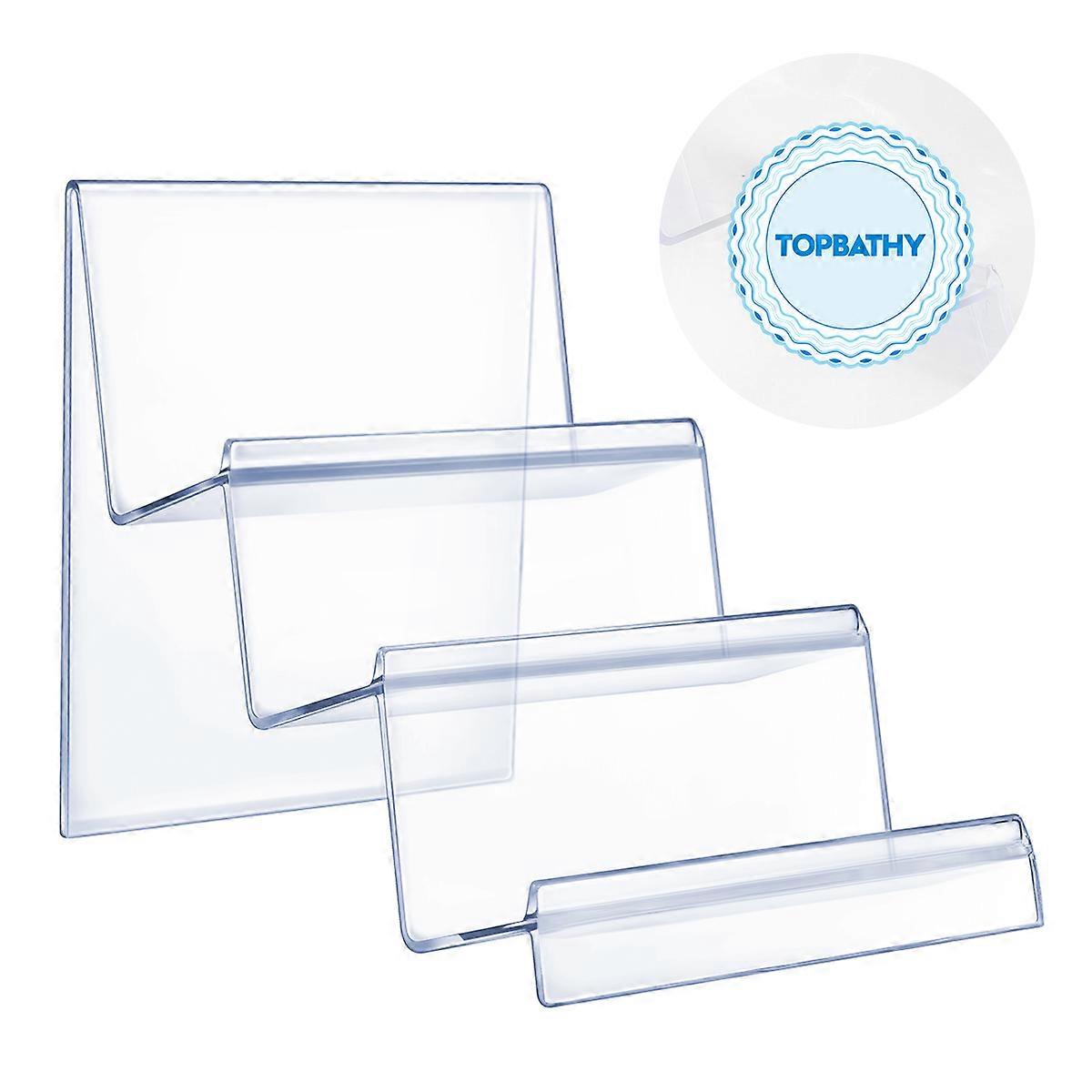 TOPBATHY Acrylic Desktop Storage Rack Wallet Display Stand Holder Purse Handbag Organizer Display Rack (Three Layer)