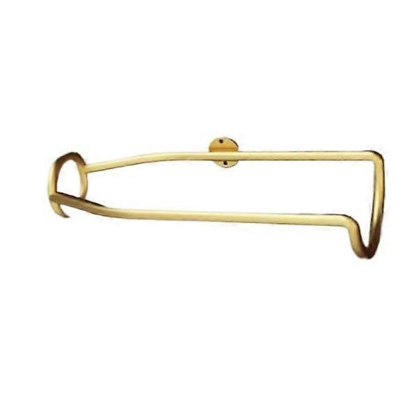 Wall Mounted Wine Rack Metal Shelf for Beer Champagne Storage Display Golden