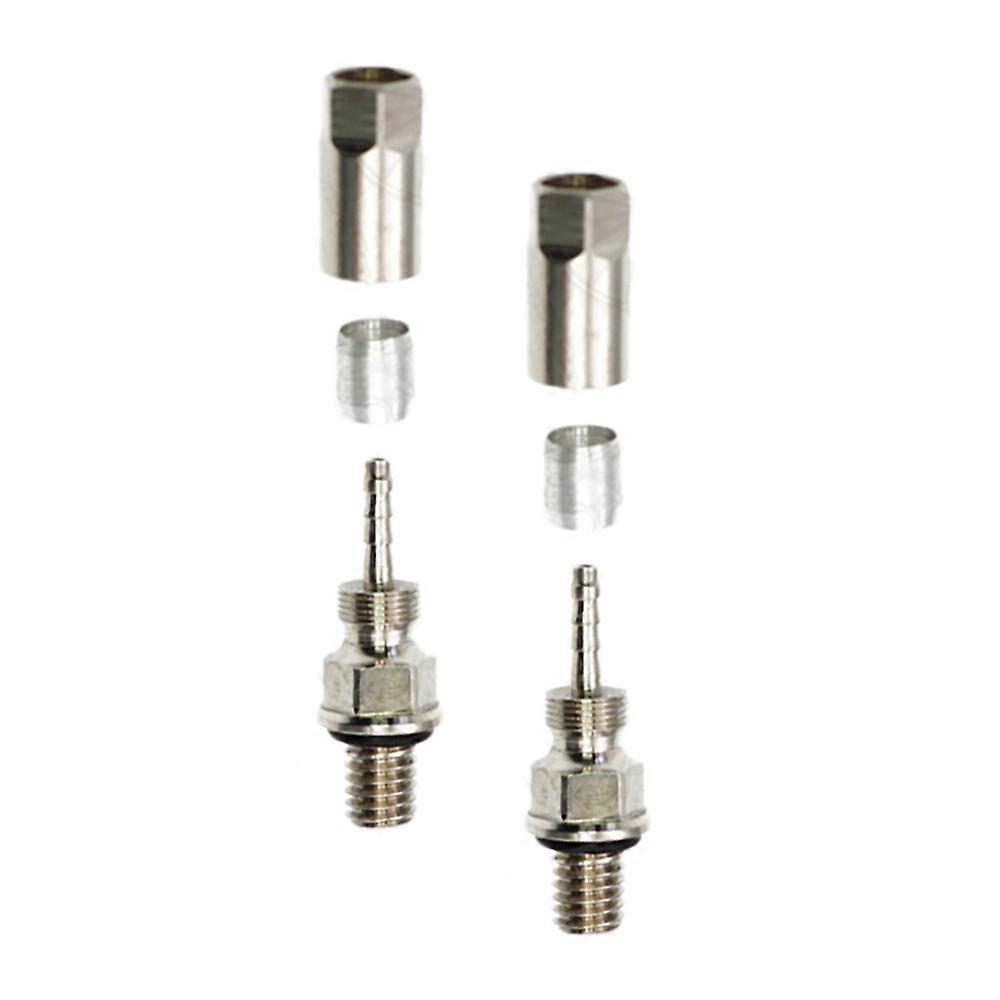 2 Sets Bicycle Hydraulic Brake Straight Joint for AVID Formula 