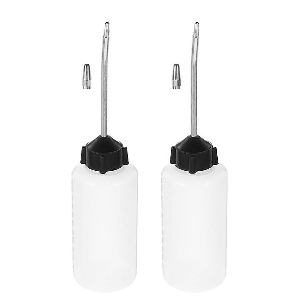 Sewing Machine Oiler Bottles with Iron Spout for Precision Oil Application 2Pcs