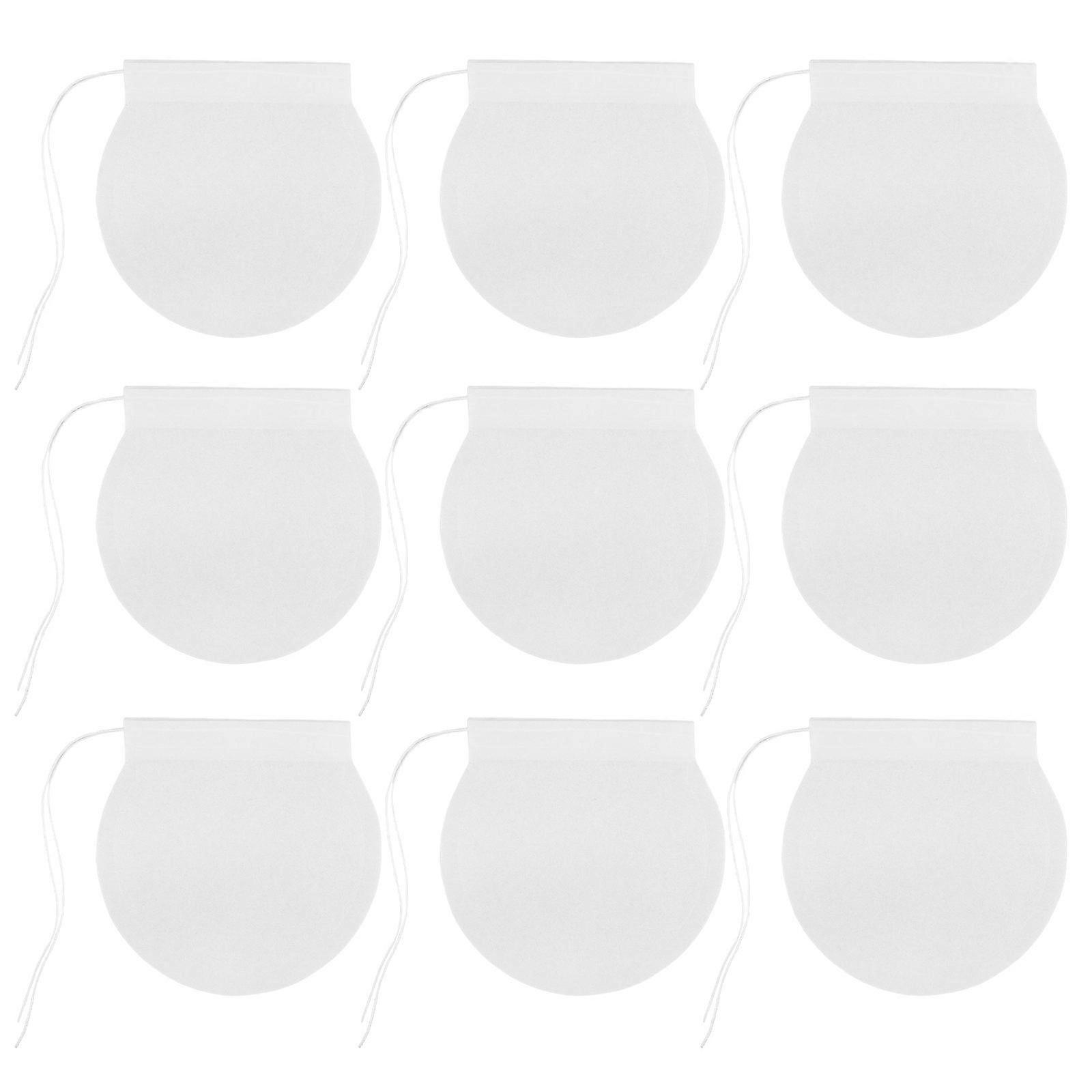 Disposable Drawstring Tea Bags for Brewing Round 100Pcs Filter Bags