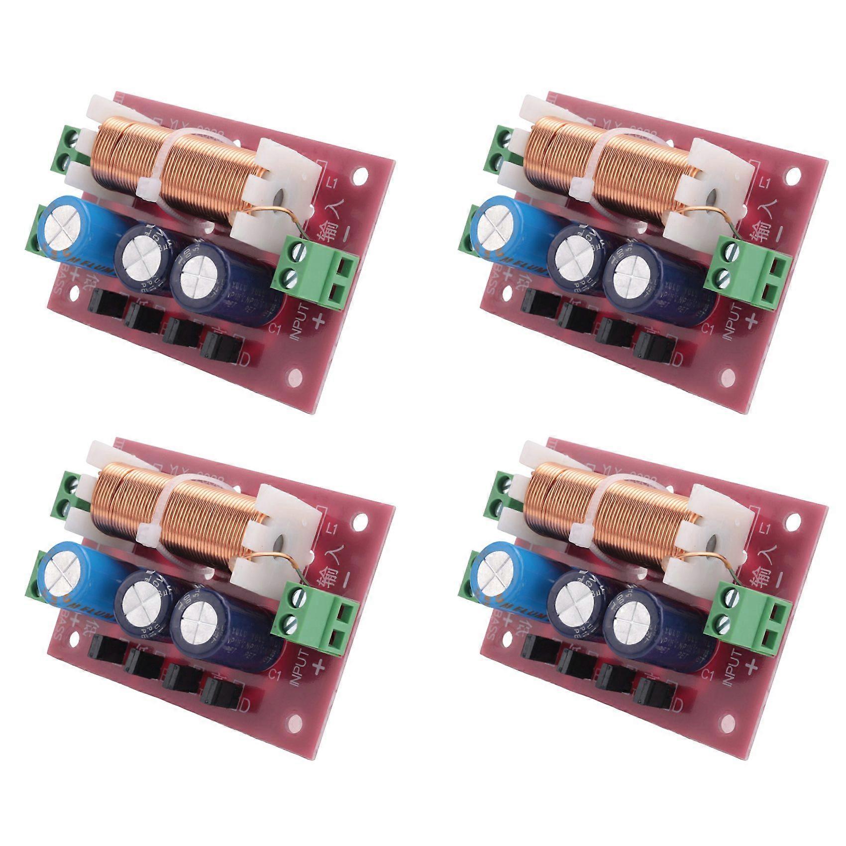 4X 400W Speaker Crossover 2 Way High-Low 4-16 Ohm Frequency Divider for Speaker