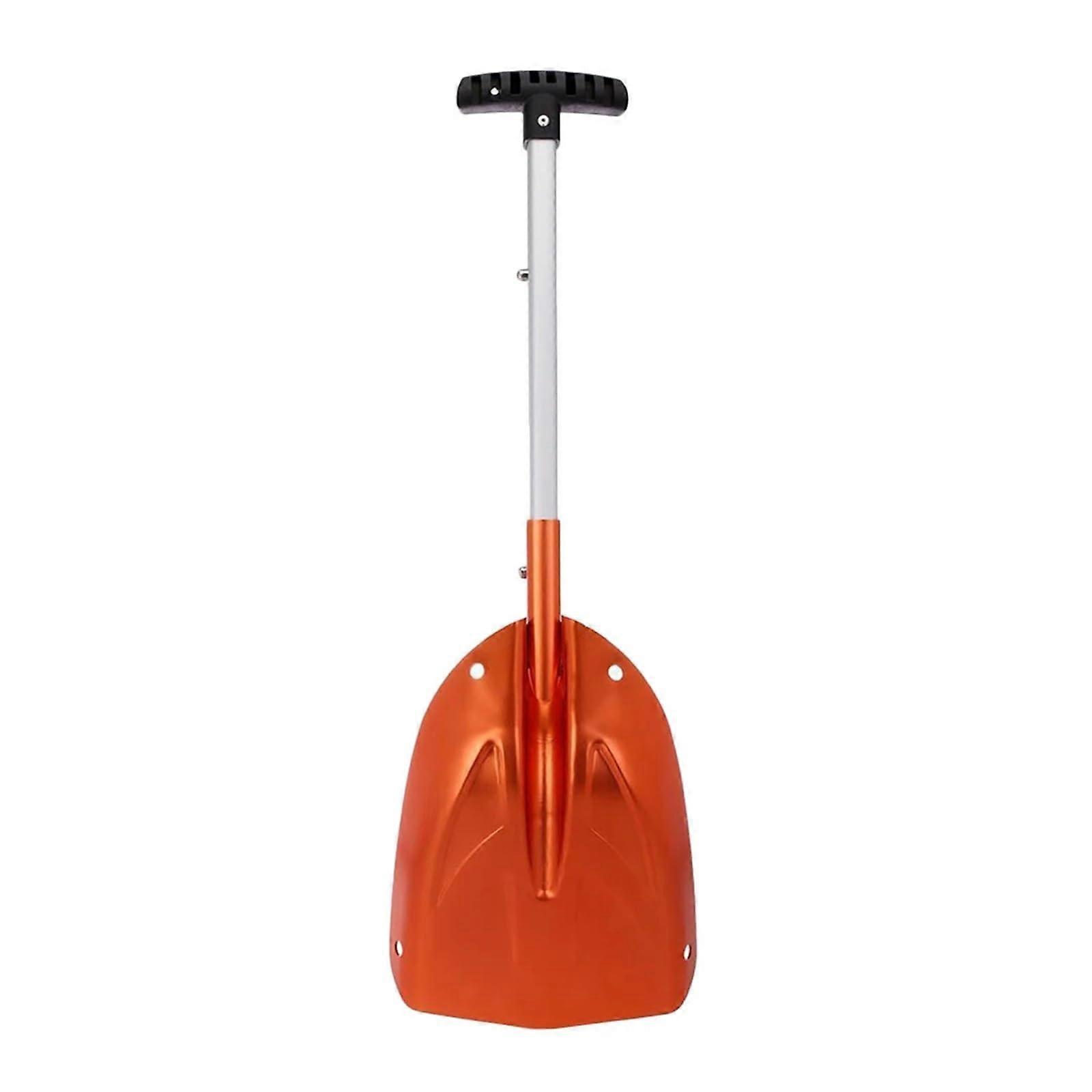 Folding Snow Shovel with Extendable Telescopic Handle for Camping, Car and Winter Travel