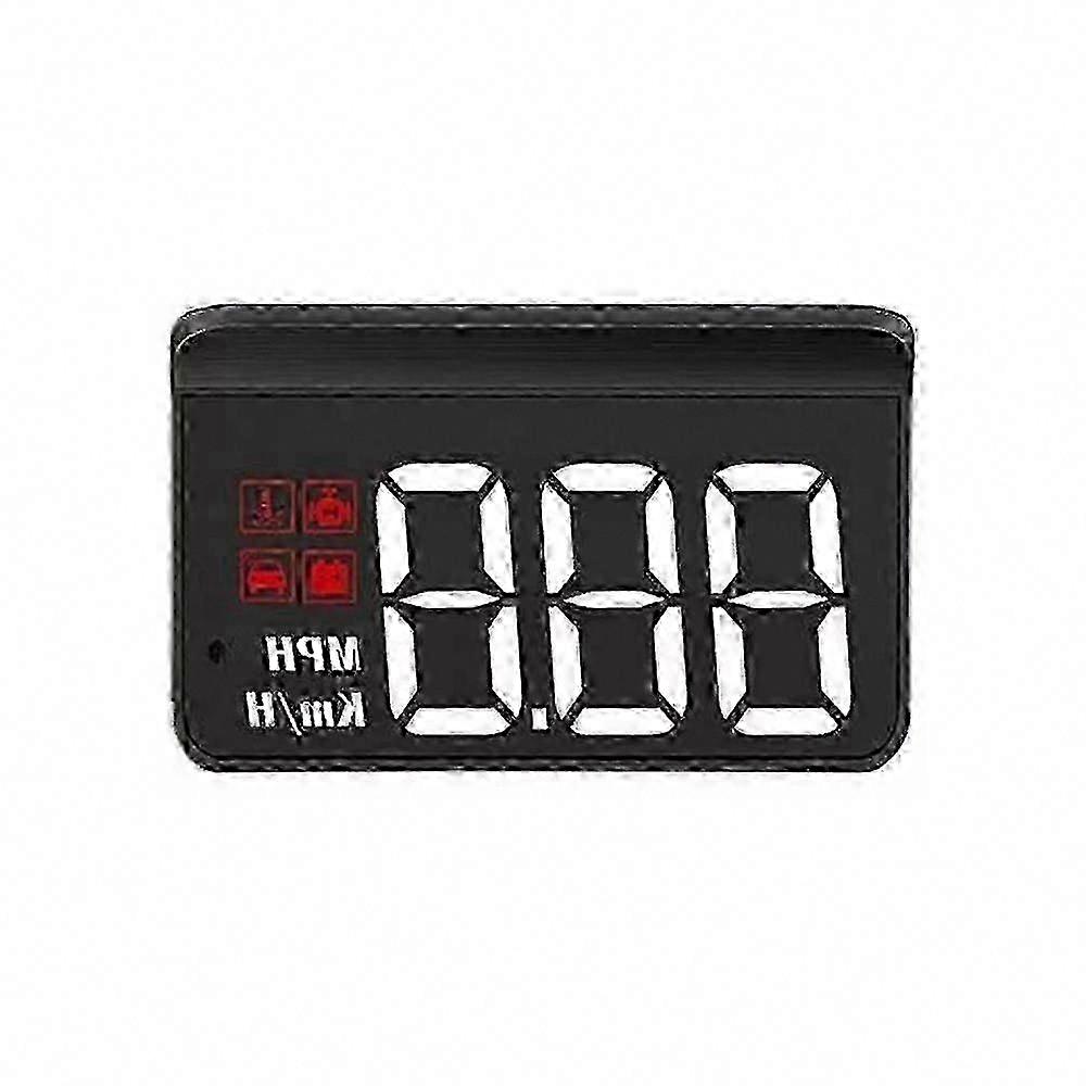 M3 Car HUD Display - OBD2 Head Up Display for Real-Time Speed, Temperature & Voltage - 86x37x16mm Black - Easy Installation