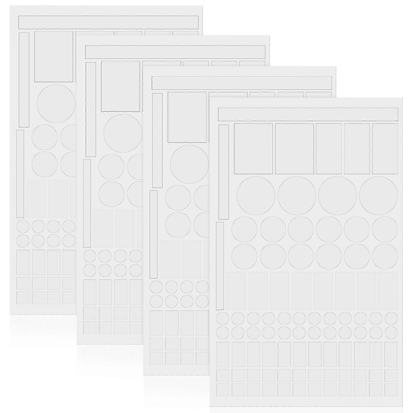 4 Sheets Light Blocking Stickers for Electronics with Shading Functionality