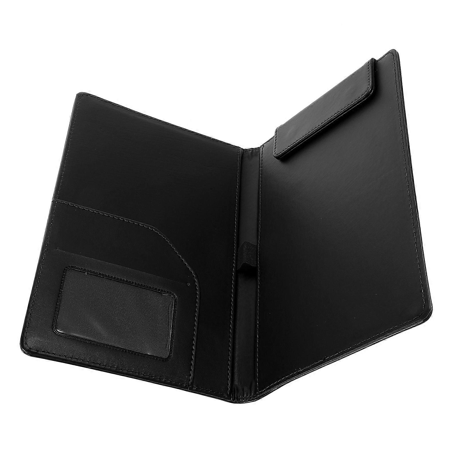 Portable Small Clipboard for Menus and Bills with Paper Storage Folder
