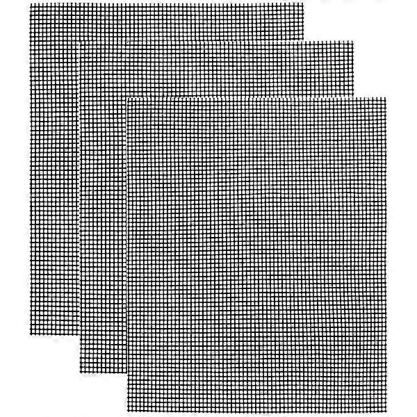 INF Grill net/grill mat Non-stick Black 3-pack