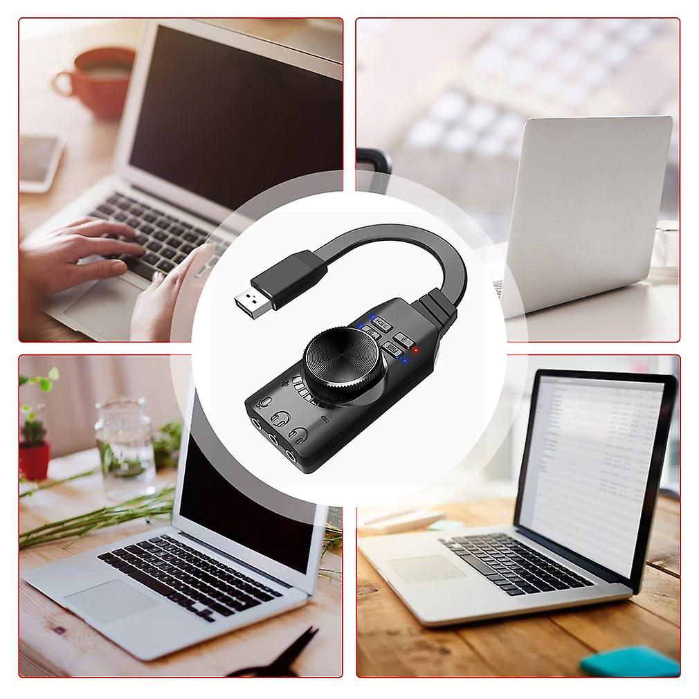 Light 7.1 Channel Computer External Chicken Eating Game Sound Card Built In Dsp Audio Amplifier Module