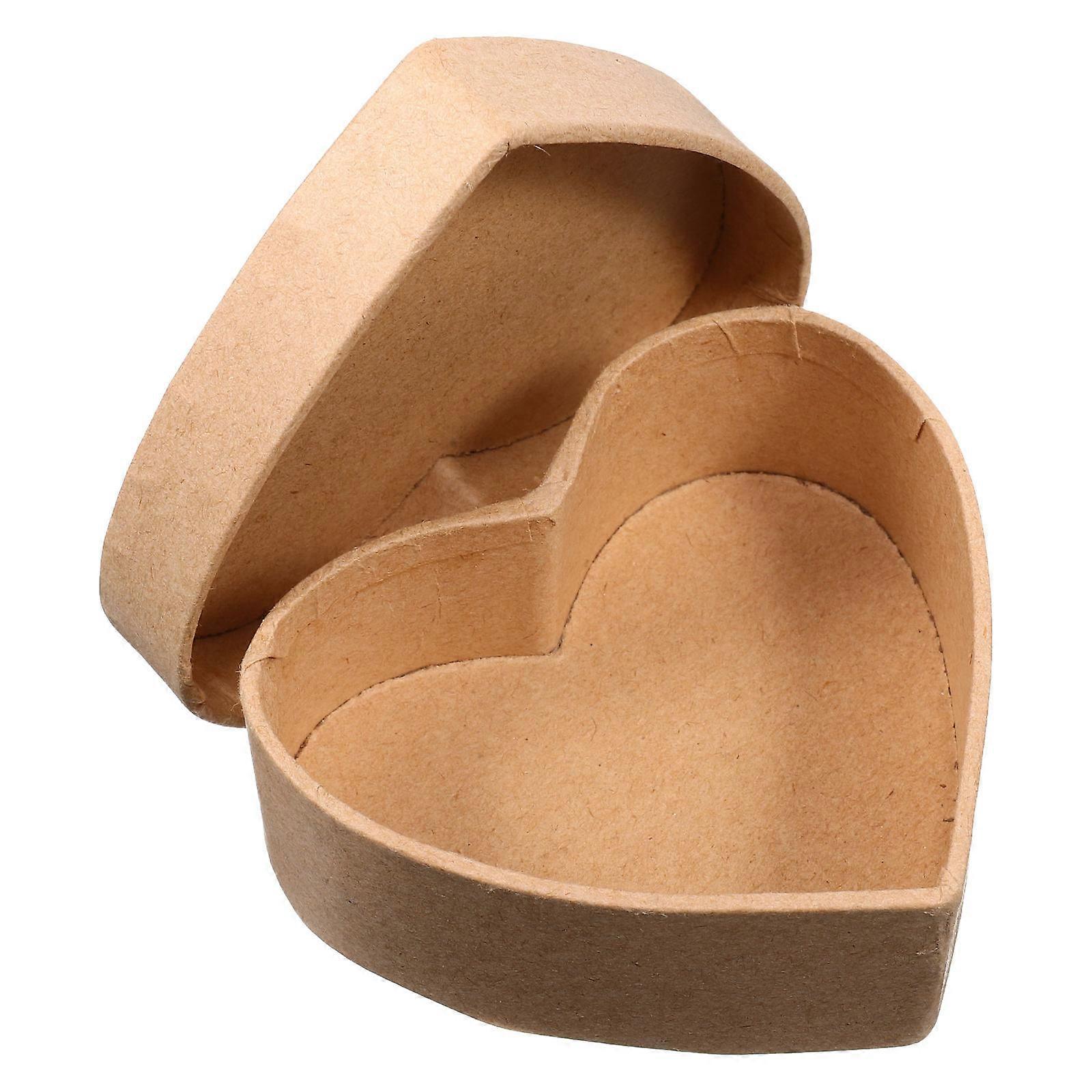Chocolate Box Heart Shaped Box for Packing 2Pcs Paper Candy Storage