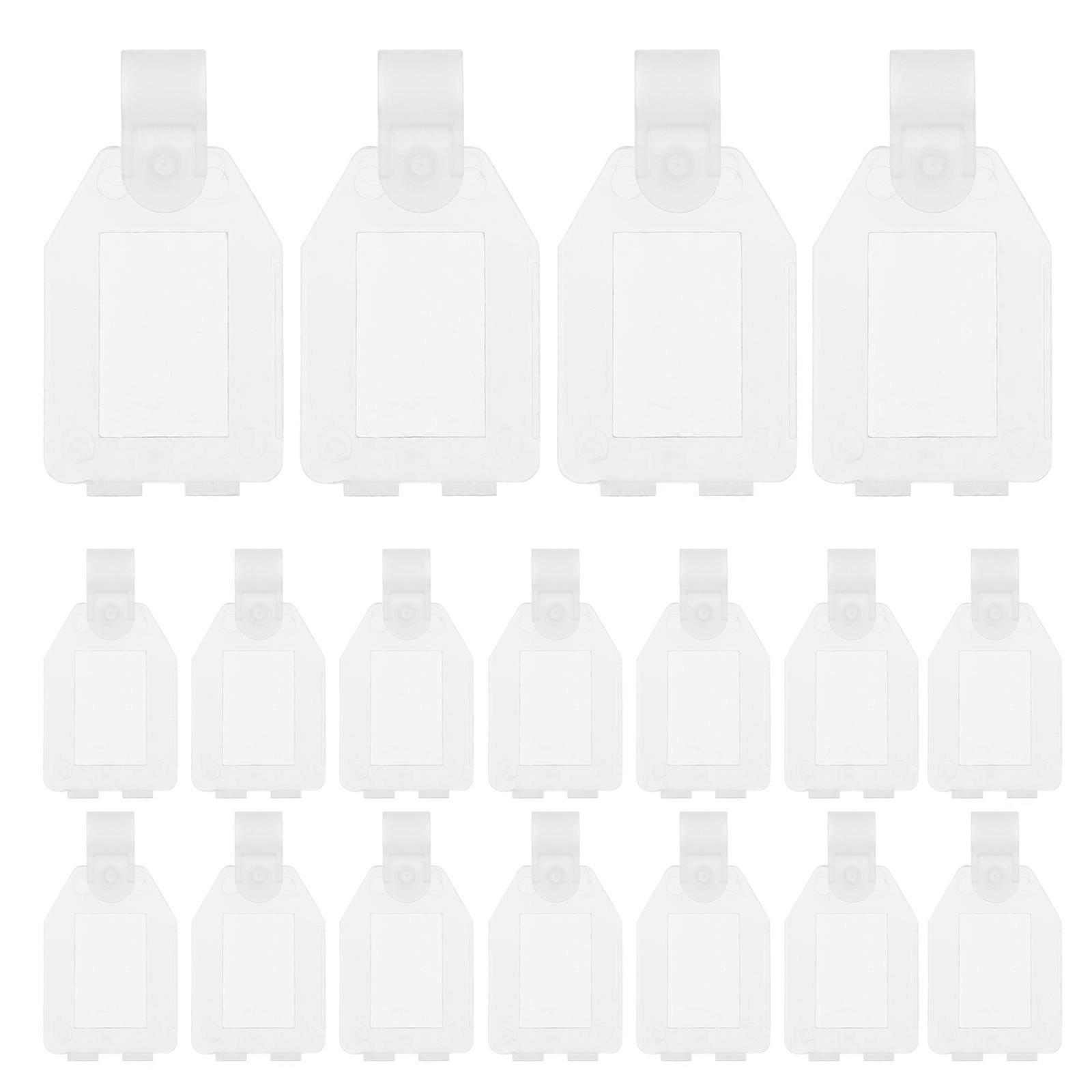 Tag Holder Label Display Designed with 80Pcs for Shelf Tags