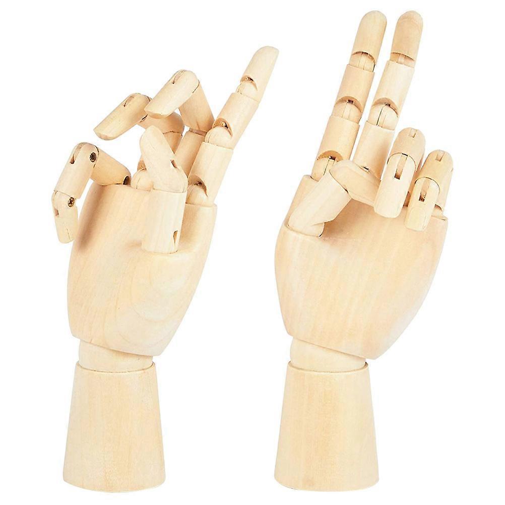 Wooden Puppet Hand Model for Decoration 6Pcs Movable Joint Hand Models