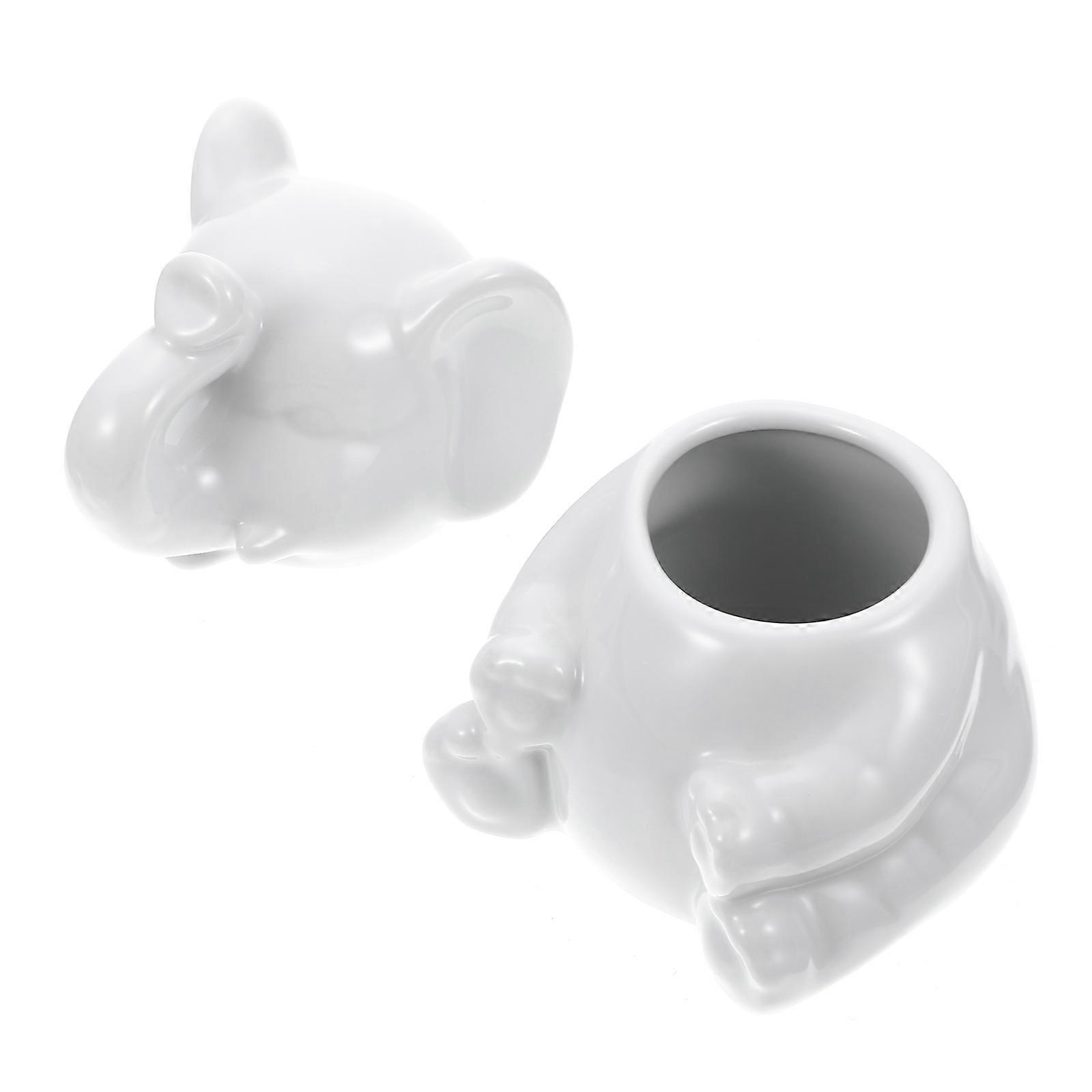 Coffee Frothing Cup Ceramic Milk Cup Home Use White 3Pack