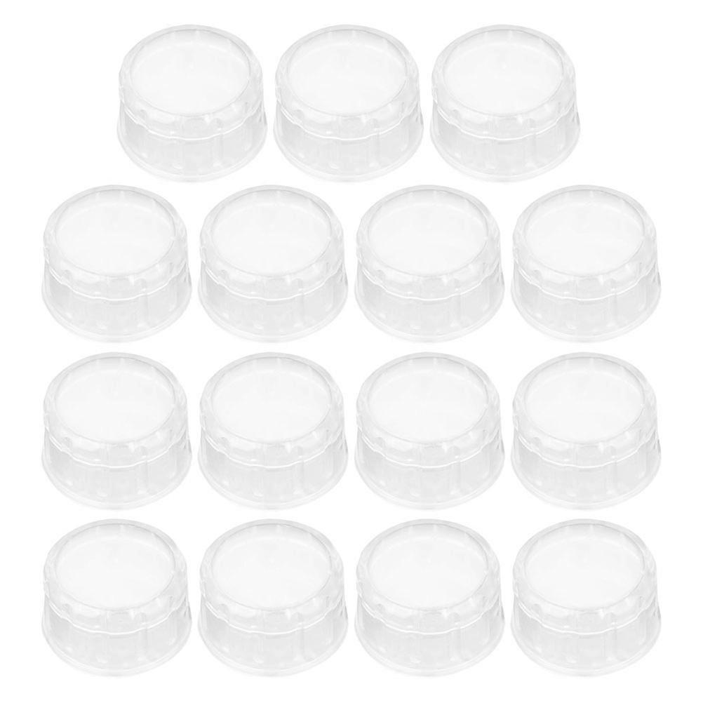 Plastic Shaker Lid Replacement for Protection Transparent Splashproof Design Fits Various Cups 15 Pieces