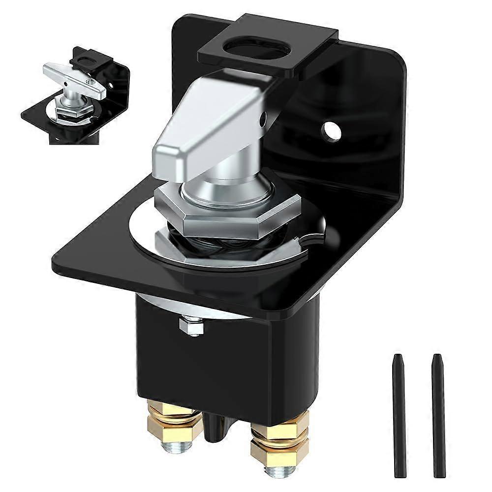 Battery Disconnect Switch, 500A 12-36V Battery Disconnect Switch with Lockout