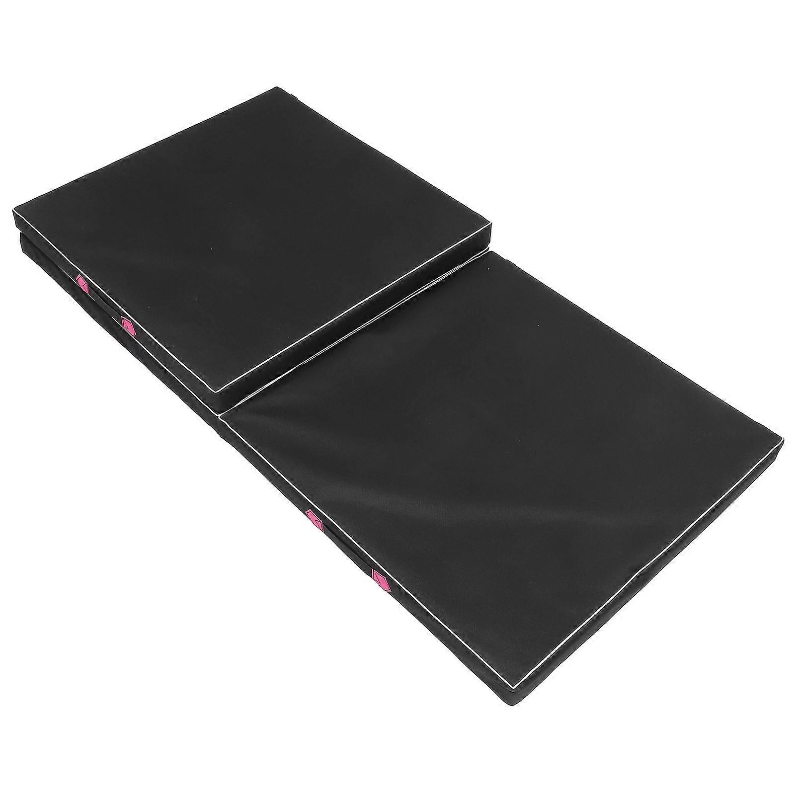 3-Fold Mat Gymnastic Cushion for Home Exercise 1Pcs Black