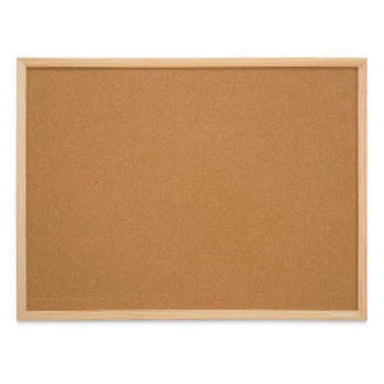 Bi-Silque MC040012010 18 in. x 24 in. Pine Frame MasterVision Cork Bulletin Board