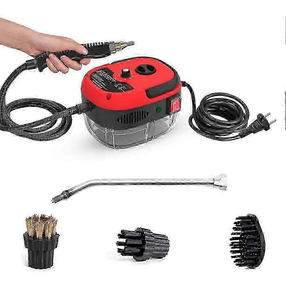 2500w Handle High Temperature Steam Cleaning Machine With 3 Brush Headsa